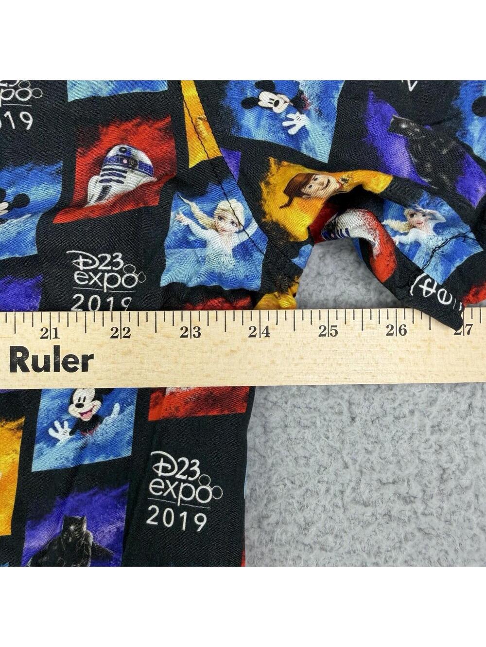 Disney D23 Expo 2019 Hawaiian Shirt XL Mickey Star Wars Pixar - Picture 6 of 11